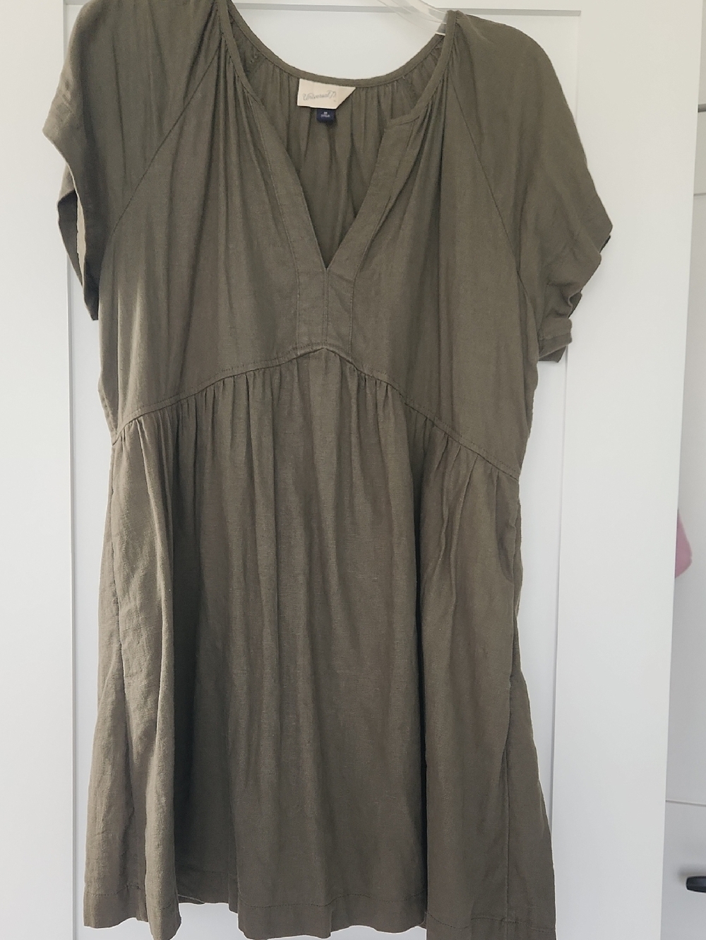 Universal Thread Olive Peasant Dress Size Medium